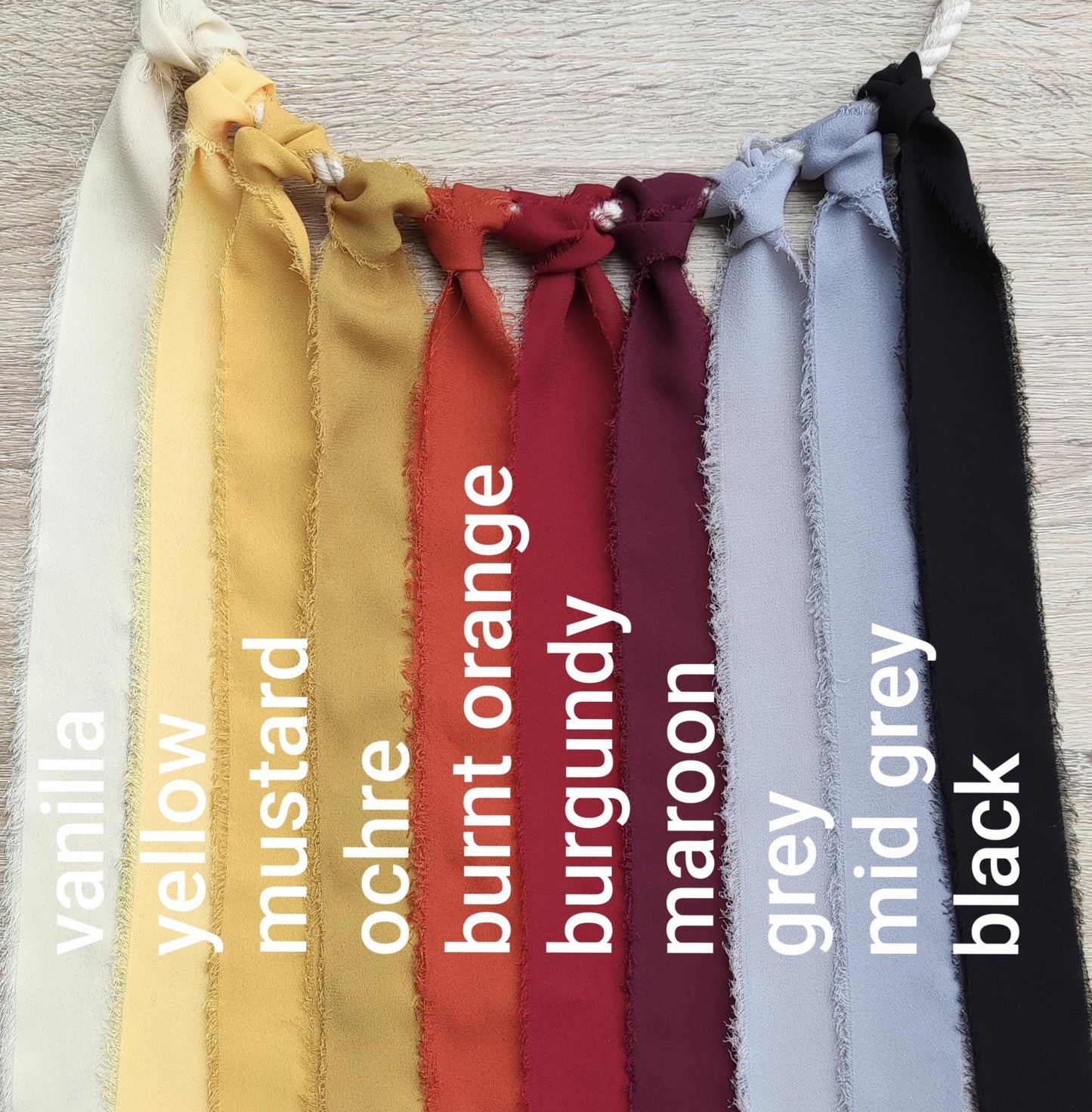 2m Festival rope with chiffon ribbon- Custom/ personalised design for Occasions/ Wedding/Parties backdrop