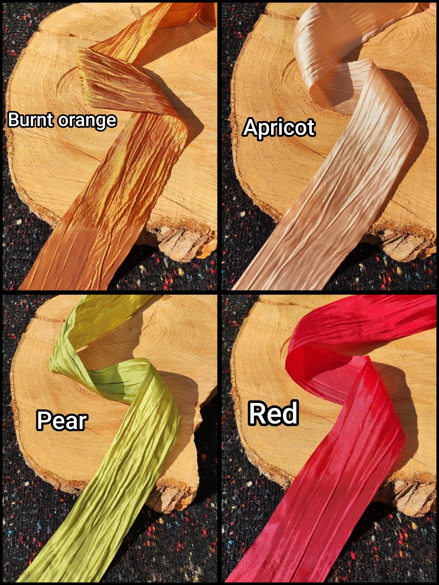5cm width Textured Chiffon Ribbon with Shimmer- Per yard -Perfect for Wedding Bouquet, Florist Gift Wrap