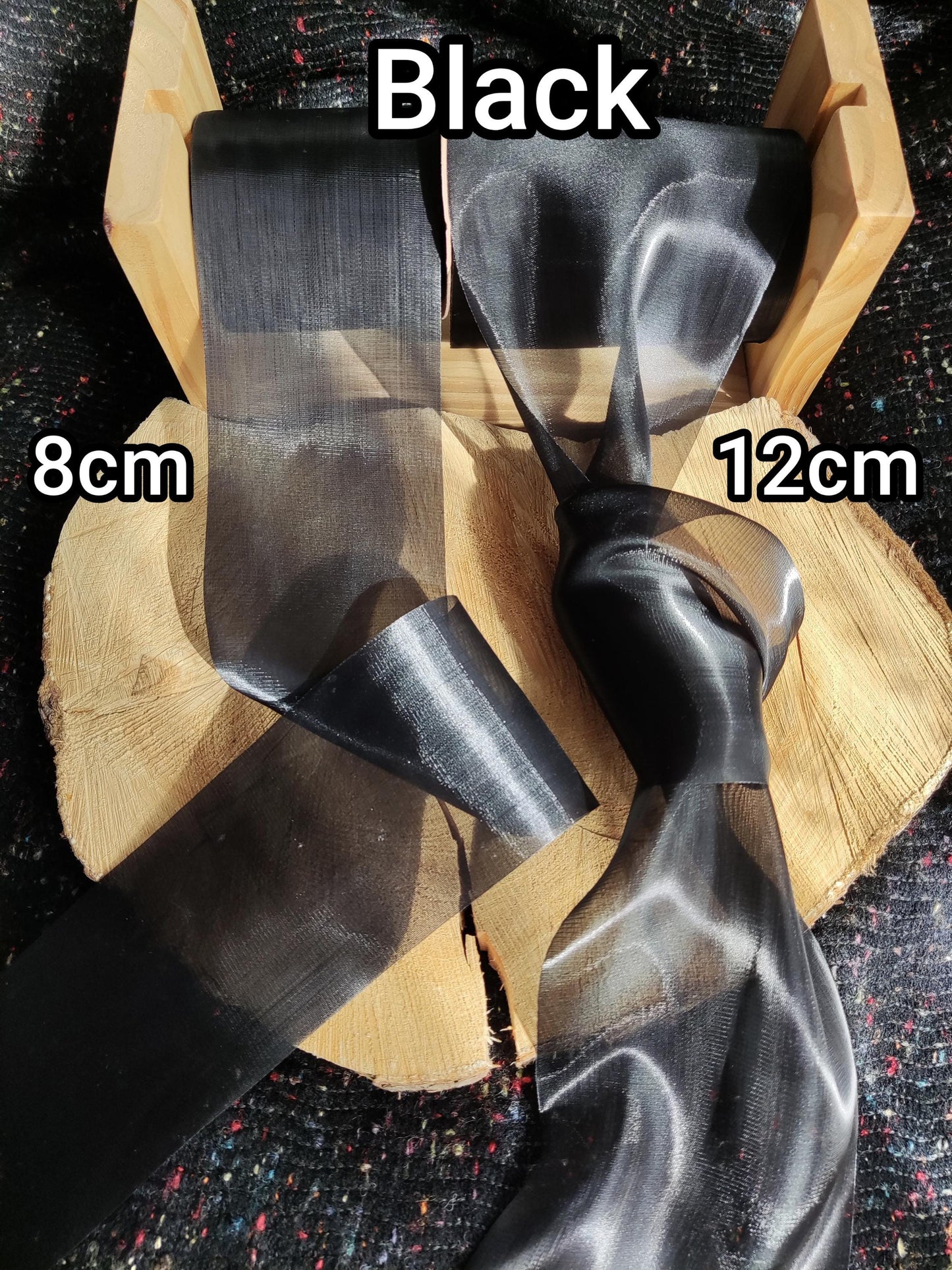 Extra Wide Sheer Organza Ribbon- Per yard - Iridescent Glossy Ribbon for Wedding Decor, Bridal bouquet, Florist, Baby Shower, Christening