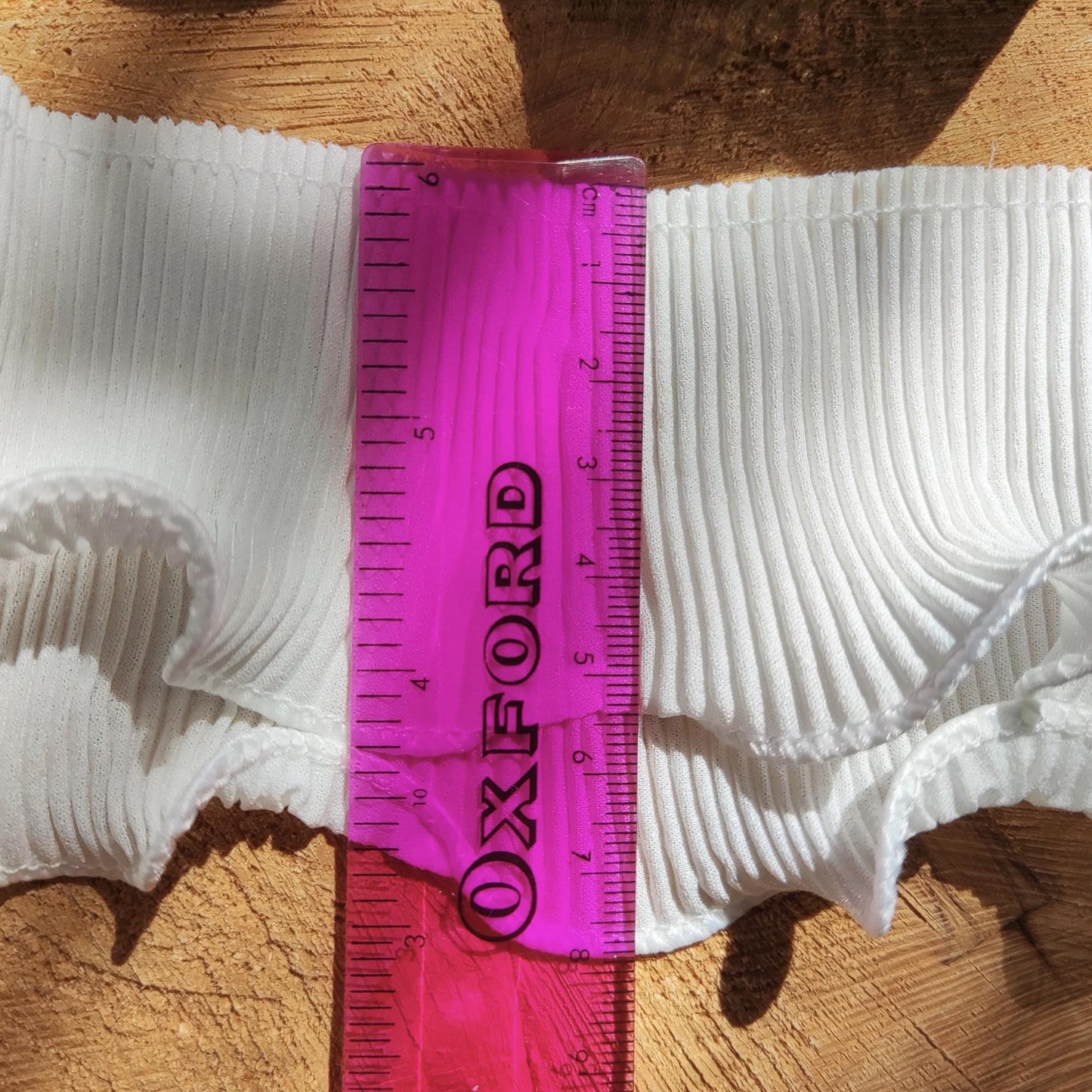 Double Layer Pleated Chiffon Trim with Rigid Curly Edge -Per yard- 8cm wide Border for Costume making, Bridal gown, Wedding dress DIY