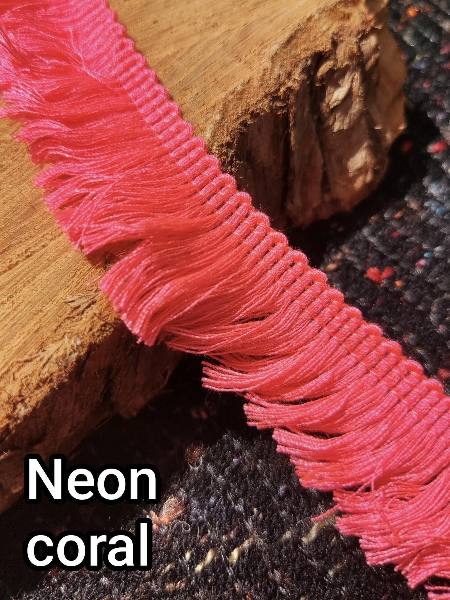 25mm Mini Tassel Trim: 1 inch Narrow Brush Fringe Border- Sold by the Yard