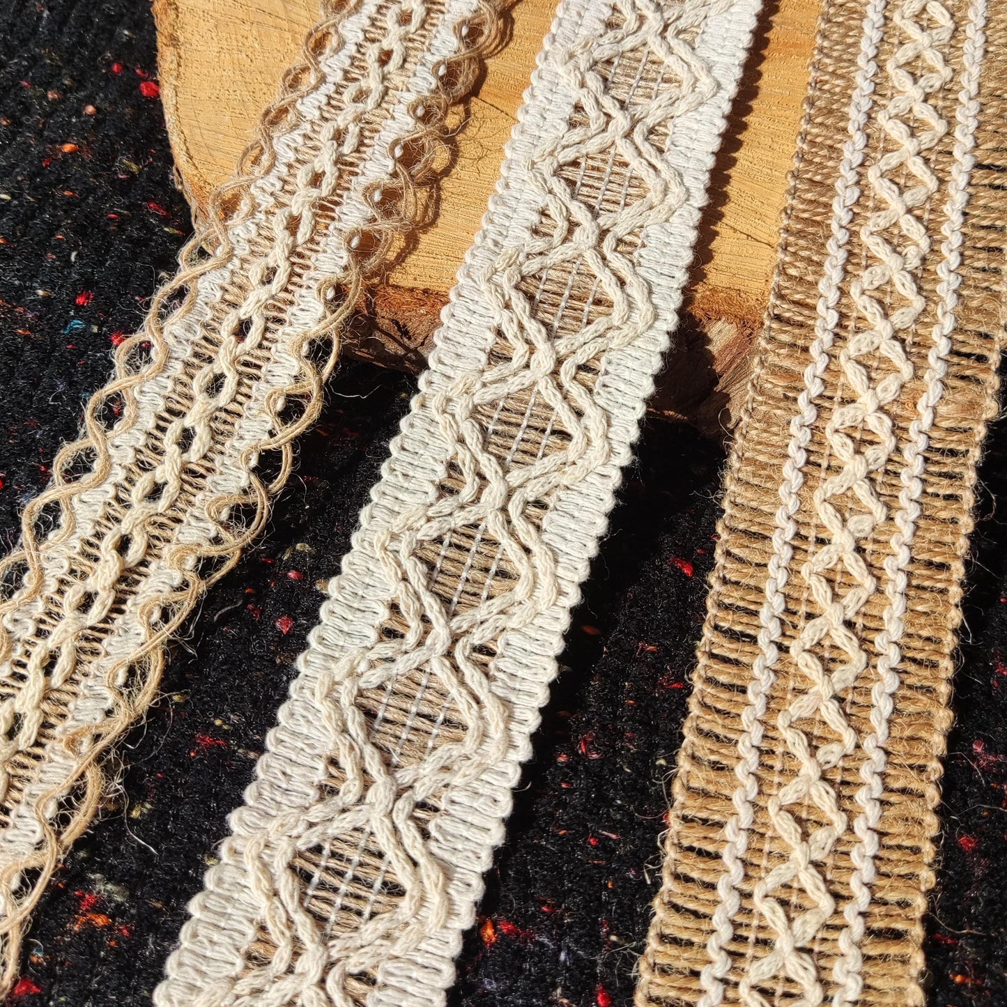 4cm width Hessian Burlap Ribbon- Rustic Jute Woven Webbing Trim- Per yard - For Wedding decor, Glass Jar DIY, Festival Crafts, Gift Wrapping
