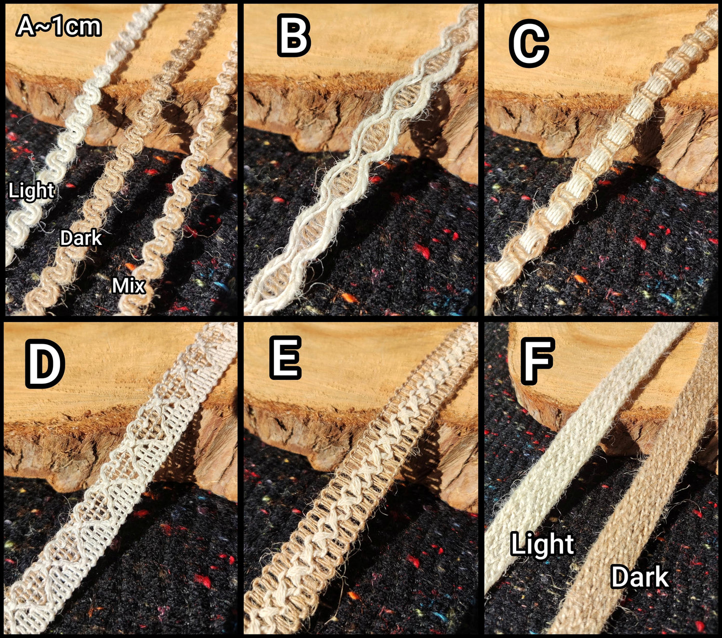 2.5cm width Hessian Burlap Ribbon- Rustic Jute Woven Trim- Per yard - For Wedding decor, Glass Jar DIY, Festival Crafts, Gift Wrapping