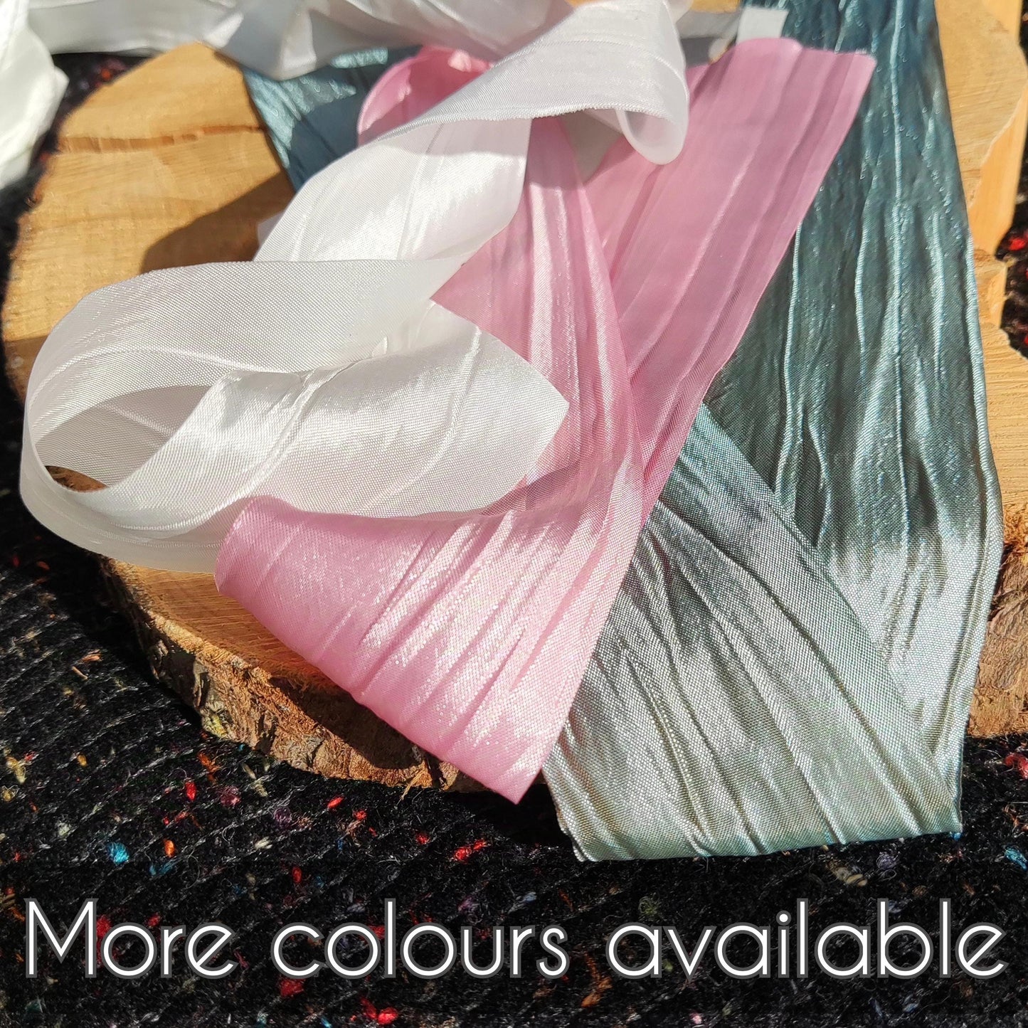 5cm width Textured Chiffon Ribbon with Shimmer- Per yard -Perfect for Wedding Bouquet, Florist Gift Wrap