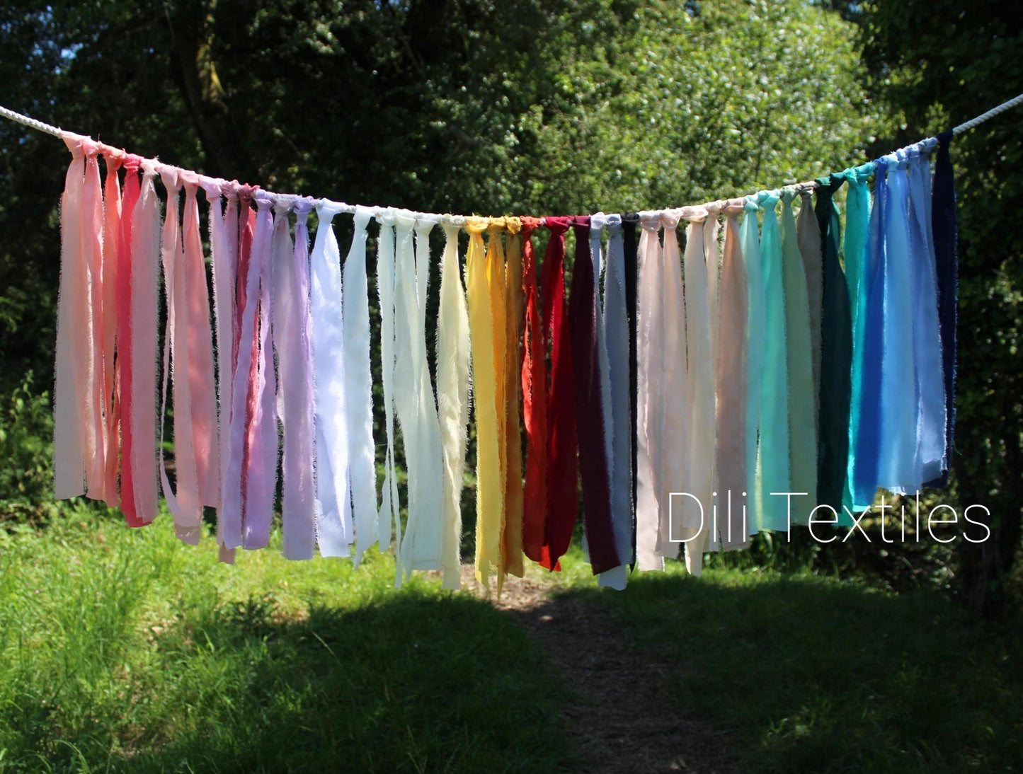 5m Luxury Hand torn Fraye Edge Chiffon Ribbon- 38mm width