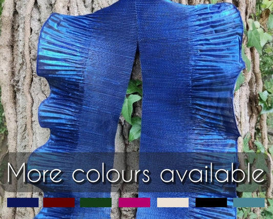 15cm wide Metallic Foil looking Glossy Trim- 1yd Unstretched- Shiny Pleated Edging, Wavy Ruffle Border-DIY Costume, Stage Decor, Dancewear