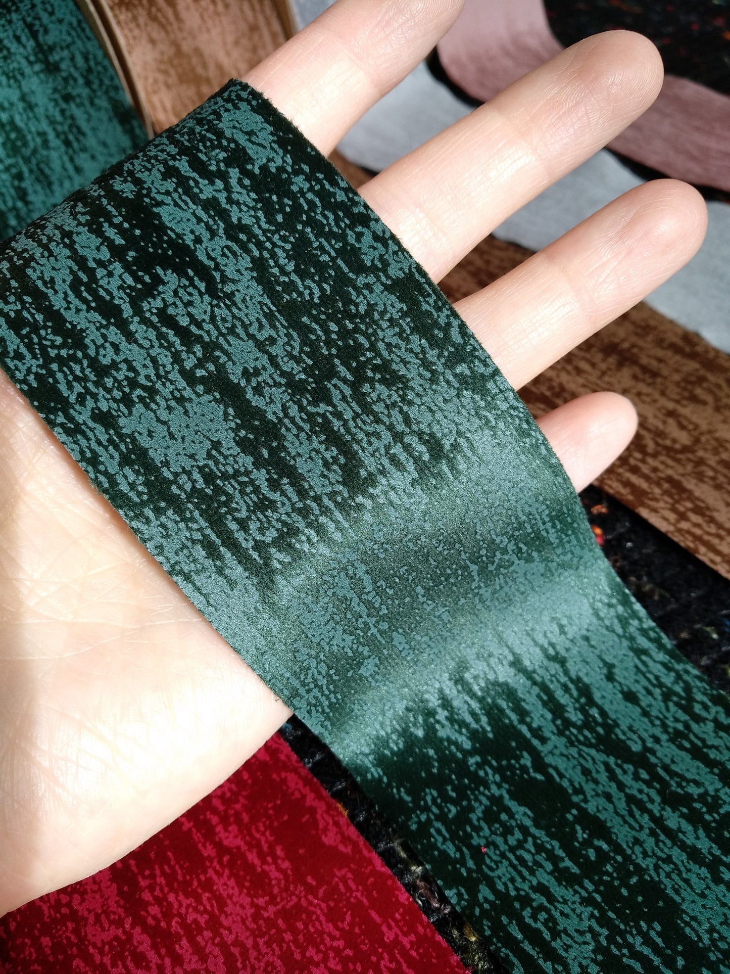 5cm width Crushed Faux Suede Ribbon - Per Yard- Velvet Texture Ribbon for Gift Wrap, Hairbow