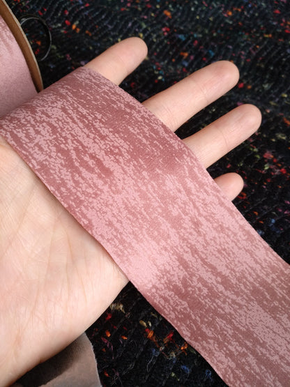 5cm width Crushed Faux Suede Ribbon - Per Yard- Velvet Texture Ribbon for Gift Wrap, Hairbow