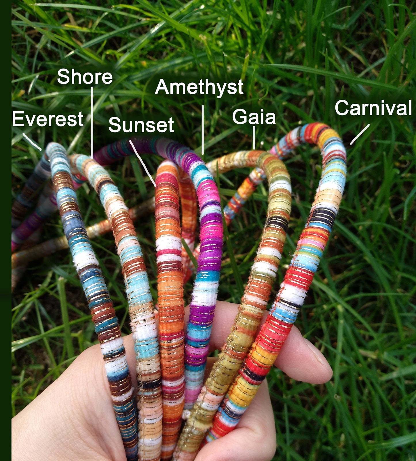6mm width Ethnic Cotton Rope Cord with a hint of metallic thread -Per yard - For Friendship Bracelet DIY, Surfer wristband, Home decoration