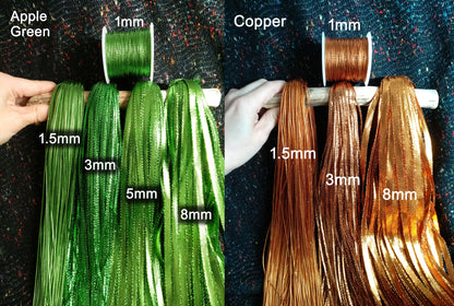 5m Metallic String in 14 colours- Shiny Waterproof Ribbon for Christmas Bauble, Party bags, Halloween, Birthday, DIY Craft Decoration