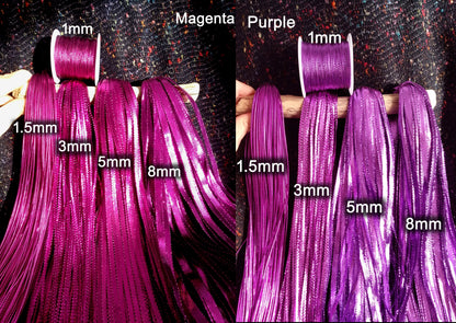 5m Metallic String in 14 colours- Shiny Waterproof Ribbon for Christmas Bauble, Party bags, Halloween, Birthday, DIY Craft Decoration