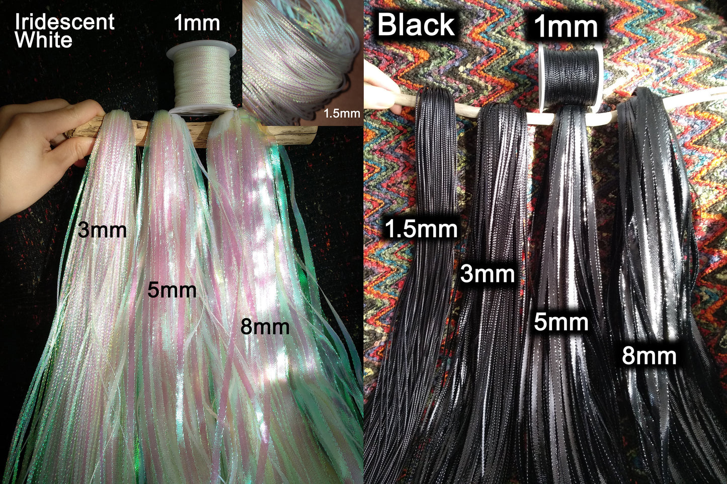 5m Metallic String in 14 colours- Shiny Waterproof Ribbon for Christmas Bauble, Party bags, Halloween, Birthday, DIY Craft Decoration