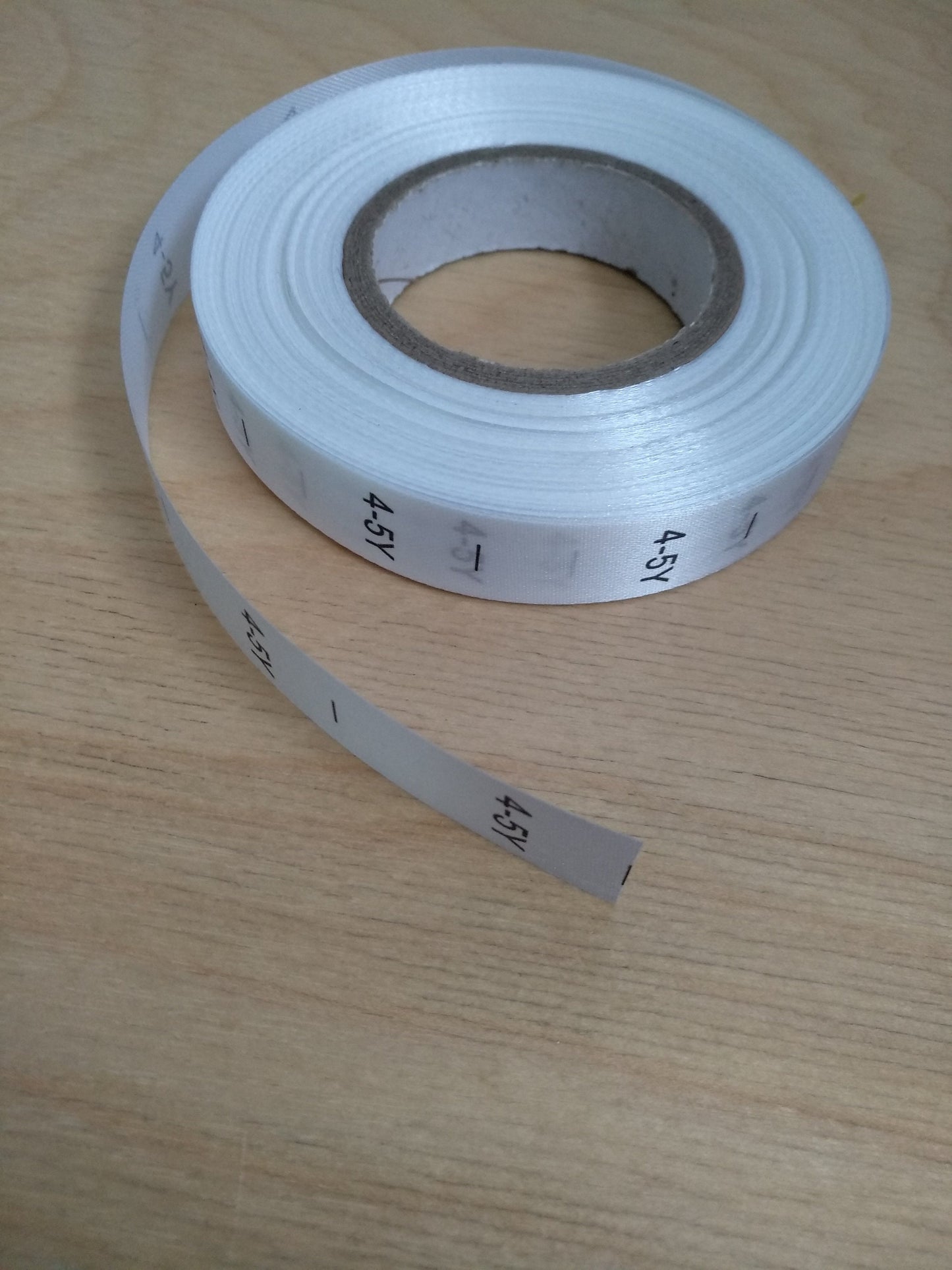 50pc Children's/Adults' Clothing Size Labels -Dual/Single Sizes Ribbon-For age 4-12 (years)