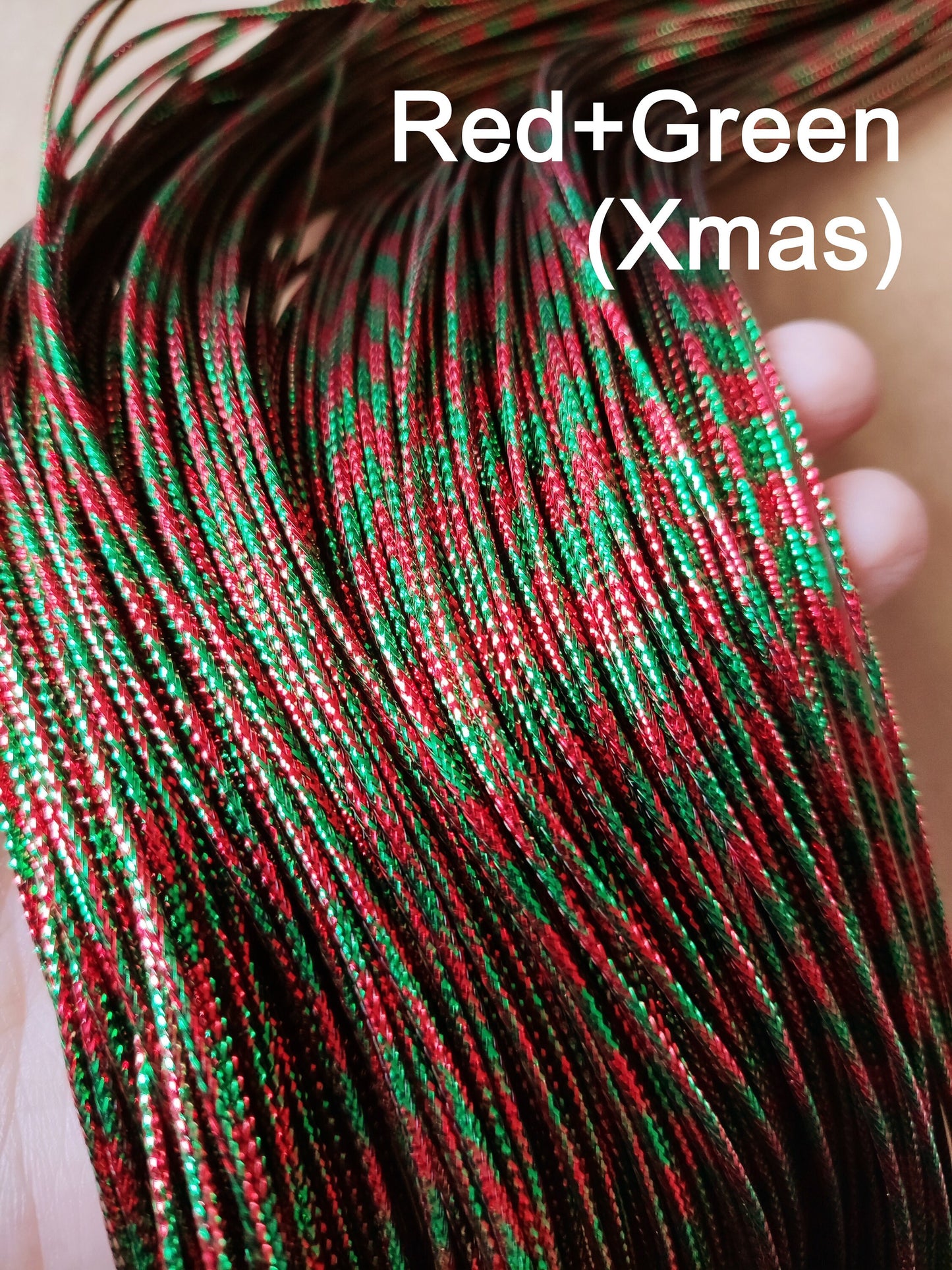 5m Multi coloured Metallic String- 1.5mm width not stretchy - For Craft, Hair plait, Gift wrap, Hat DIY