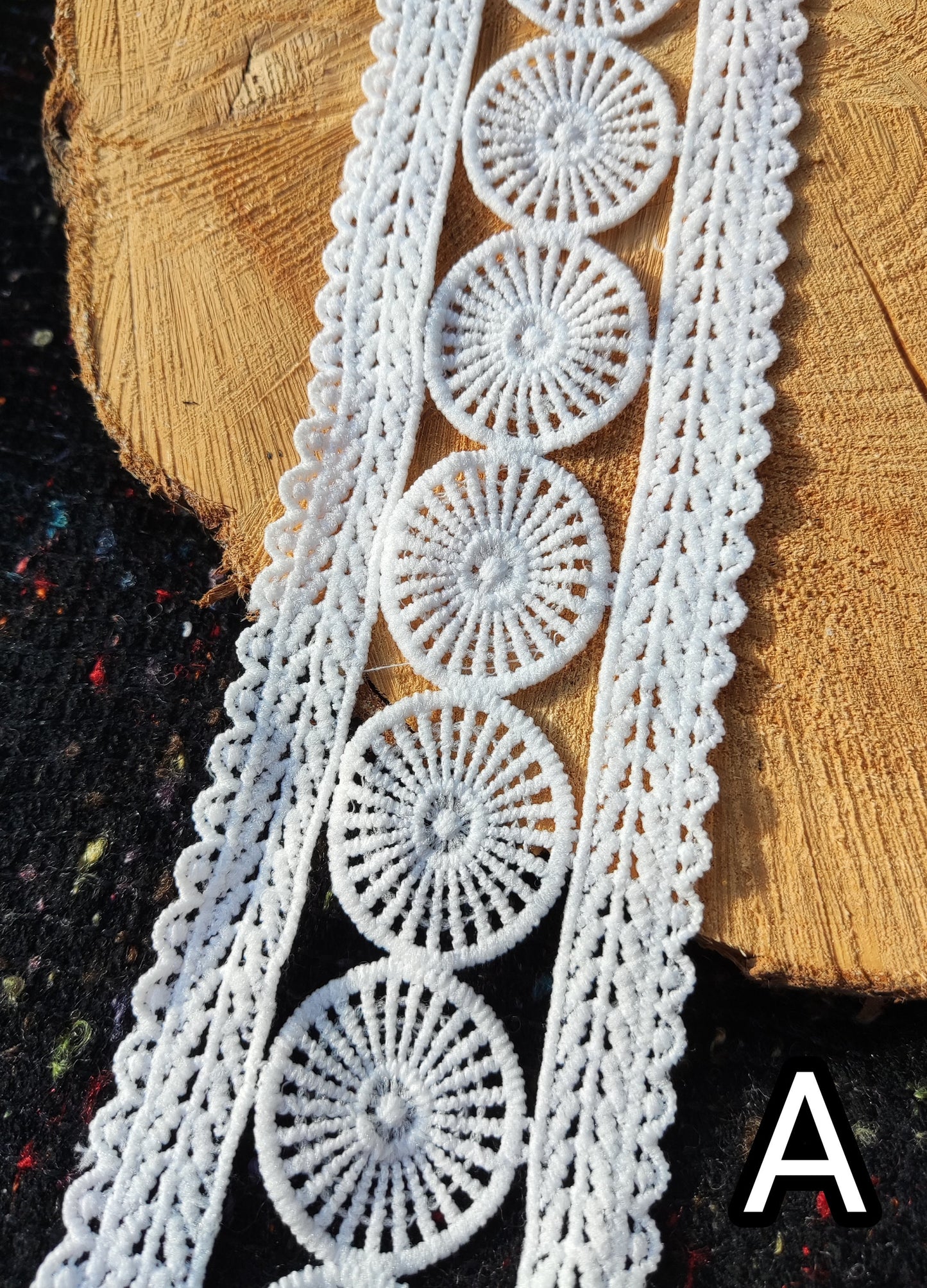 7cm Wide White Lace Trim -Per Yard-  Sheer Mesh Ribbon for Dressmaking, Doll Clothes, Hair bow, Hatband, Home decor, Bohemian Bridal Dress