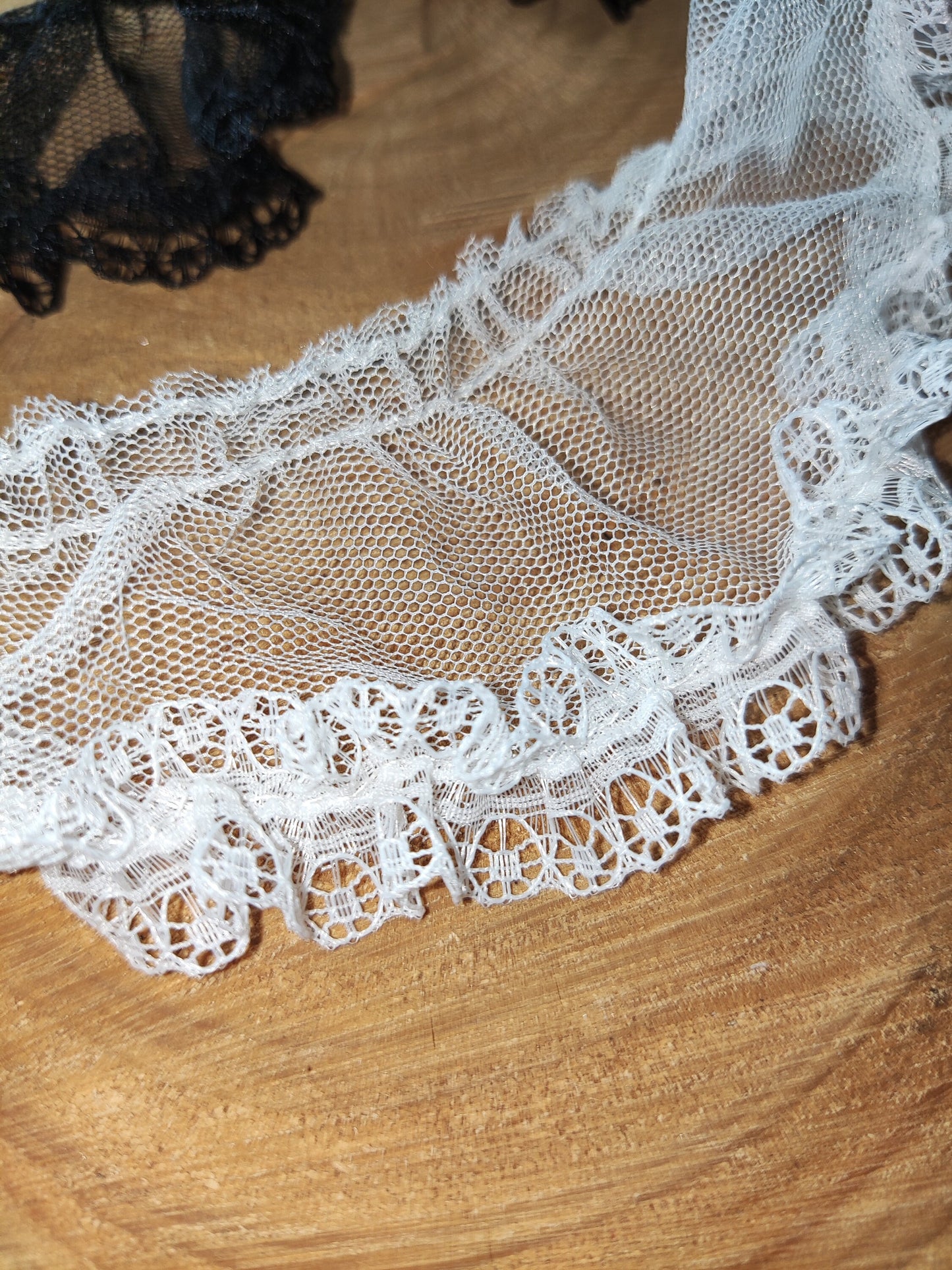 Volume Creating Gathered Mesh Trim- Per yard- 5cm Width Ruffle Border For Petticoat DIY, Tutu Underskirt, Doll Clothes Making