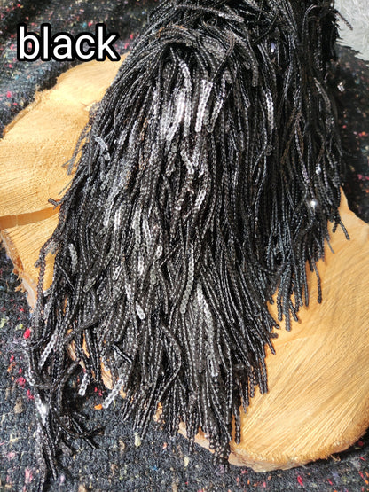 Long Sequin Tassel Fringe Trim -Per Yard -17cm Length