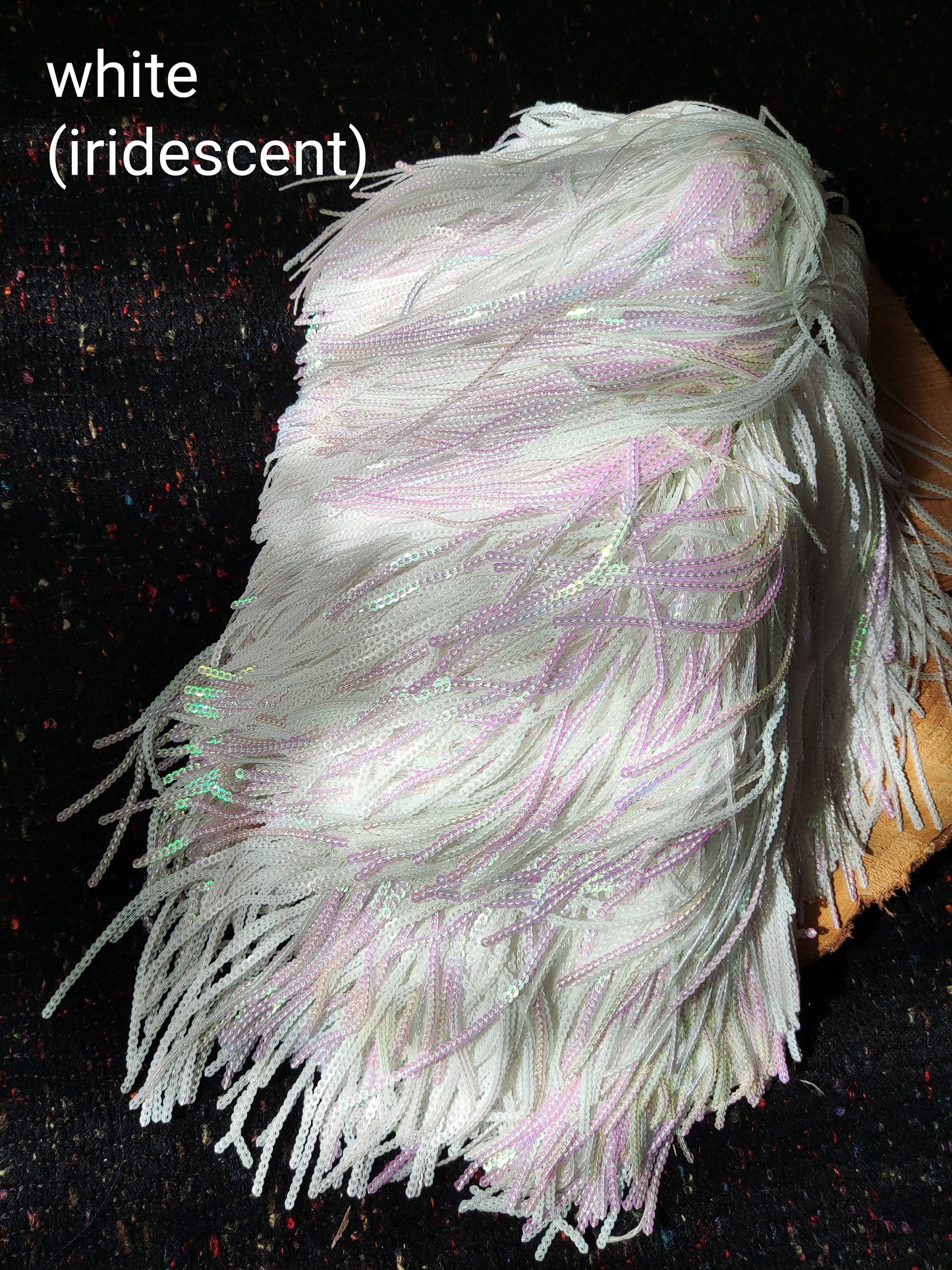 Long Sequin Tassel Fringe Trim -Per Yard -17cm Length