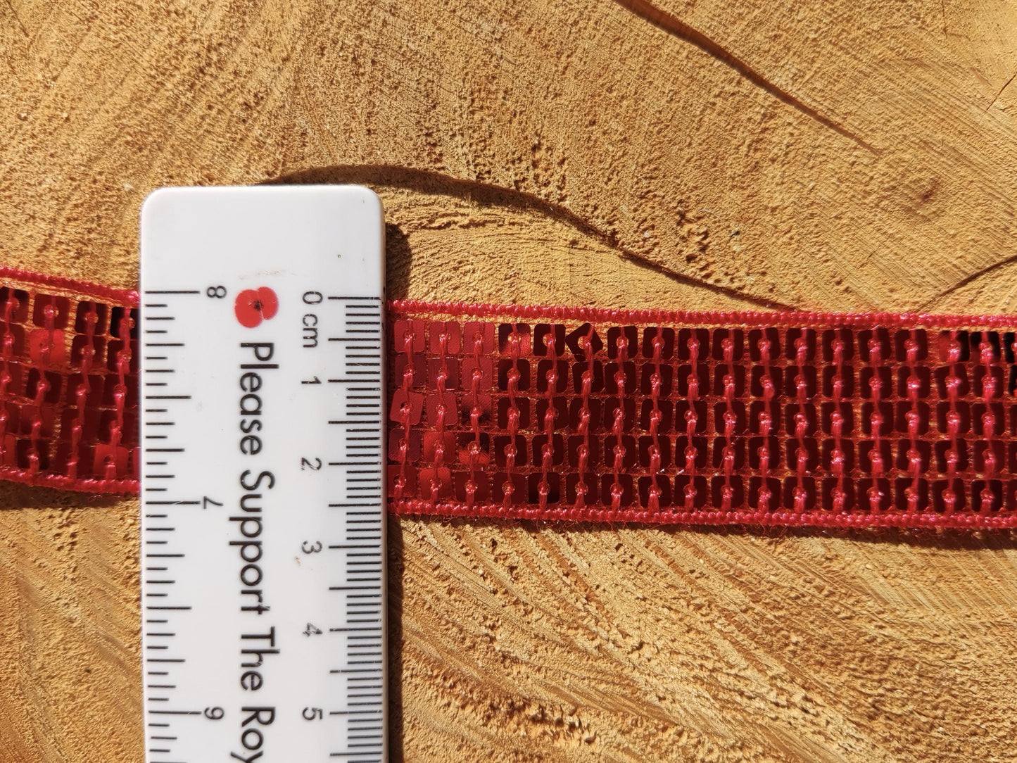 2.5cm (1" width) Sequin Border Trim - Sold By the Yard