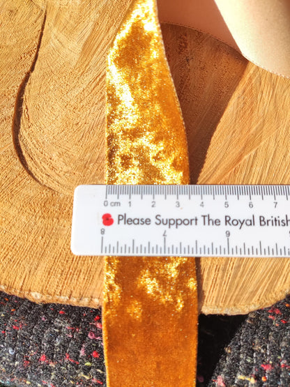 Velvet Ribbon 3.5cm width- Per yard - Hair band/Wedding Bouquet/Craft DIY/Wreath