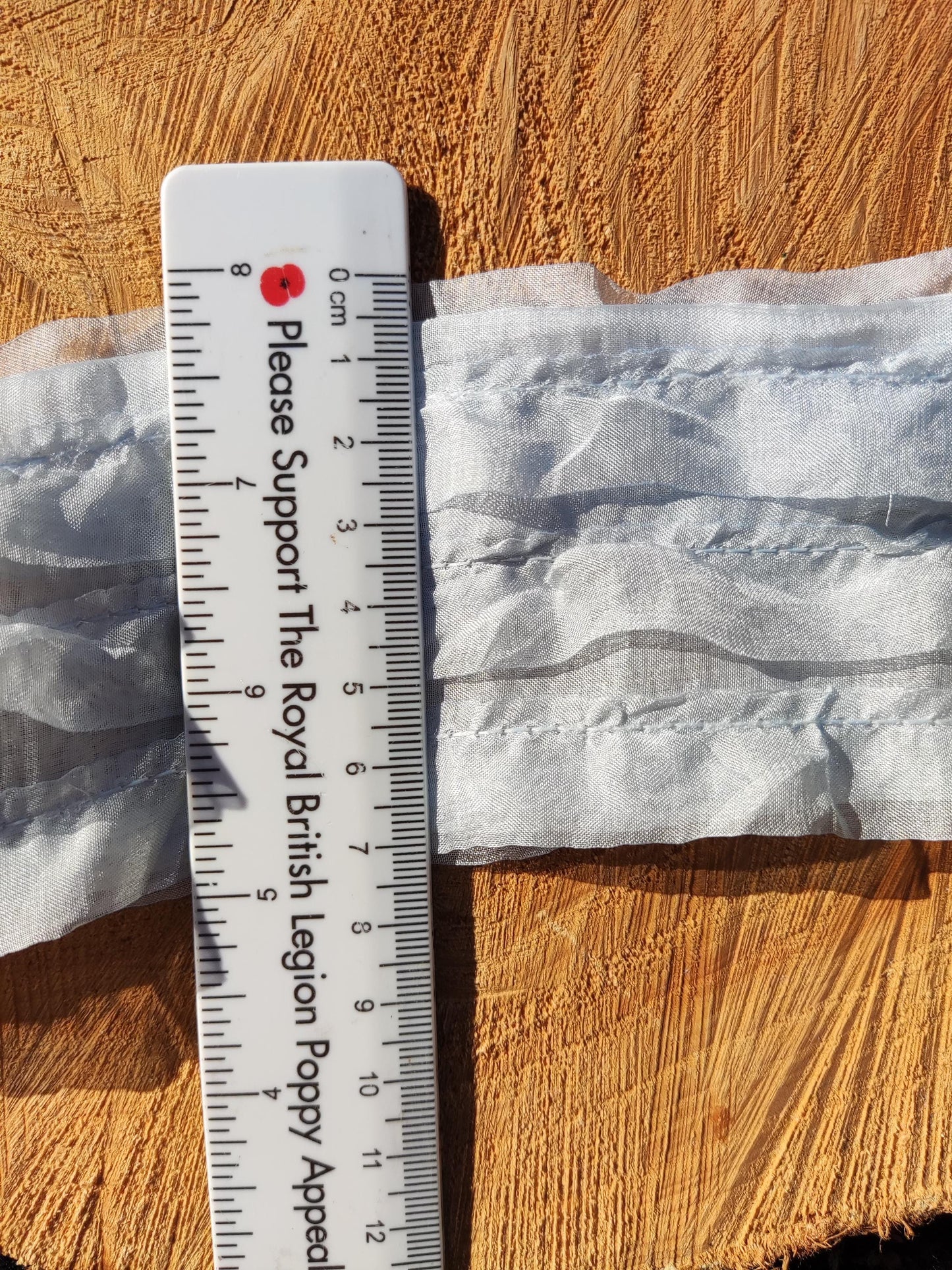 Unique Chiffon Tube Ruffle Trim with Hollow Middle -Per yard -Soft Lightweight Floaty Fabric Strip - Dressmaking Costume DIY