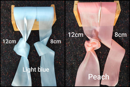 Extra Wide Sheer Organza Ribbon- Per yard - Iridescent Glossy Ribbon for Wedding Decor, Bridal bouquet, Florist, Baby Shower, Christening