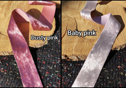 Velvet Ribbon 3.5cm width- Per yard - Hair band/Wedding Bouquet/Craft DIY/Wreath