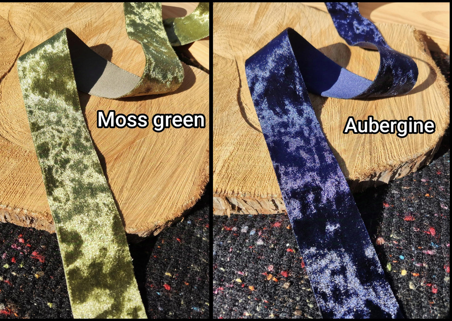 Velvet Ribbon 3.5cm width- Per yard - Hair band/Wedding Bouquet/Craft DIY/Wreath