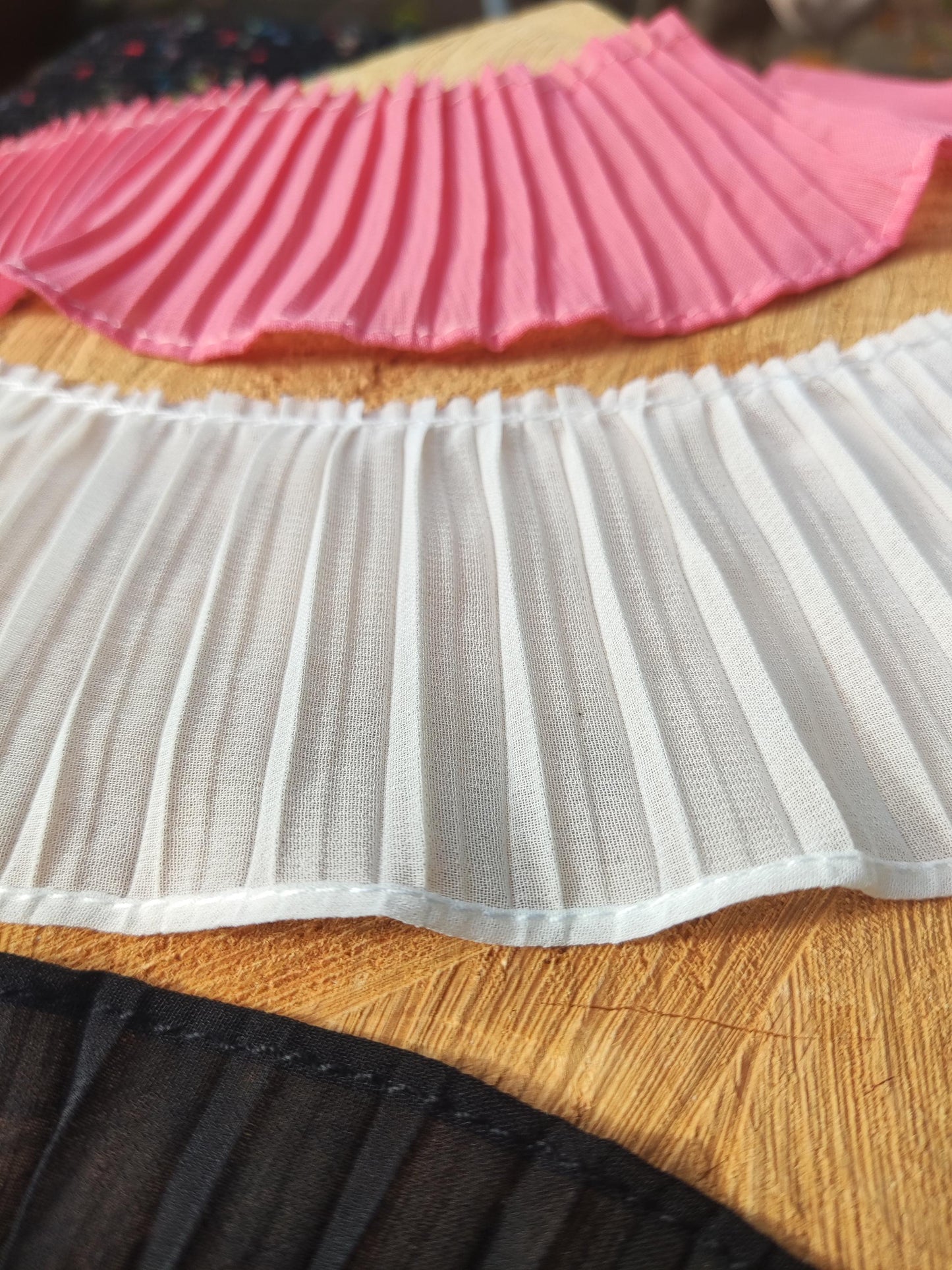 Pleated Soft Chiffon Ruffle Trim 5.5cm Wide - Per yard- DIY Clothes Sewing