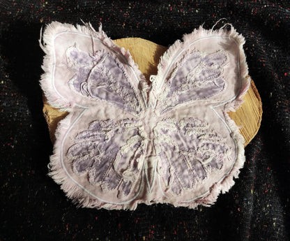 Large Lilac Denim Butterfly Sew on Patch- Size 27cm*31cm -1 Piece Fray edge Motif -DIY Jeans, Jacket Embellishment, Bag making