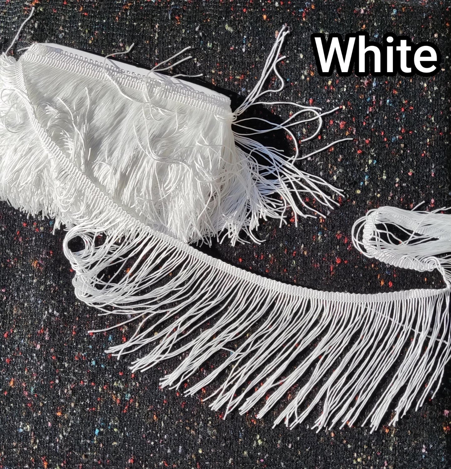 15cm Silky Tassel Brush Trim: Chainette Fringe - Sold by the Yard