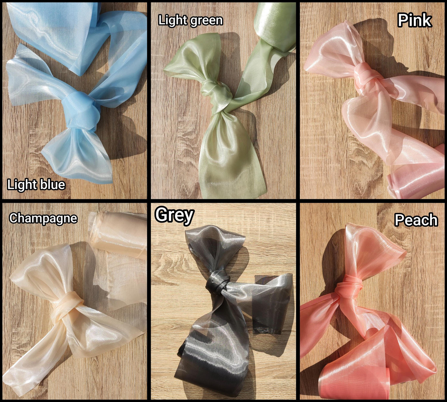 Extra Wide Sheer Organza Ribbon- Per yard - Iridescent Glossy Ribbon for Wedding Decor, Bridal bouquet, Florist, Baby Shower, Christening