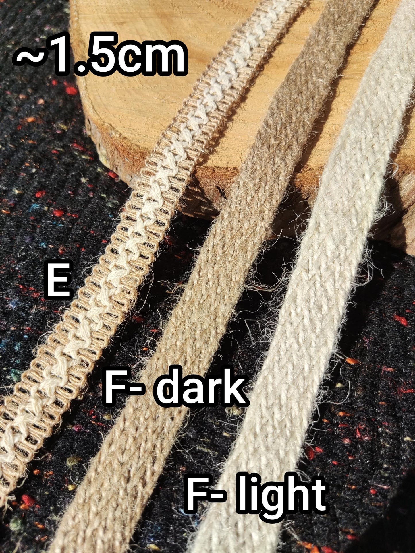 Boho Chic Hessian Burlap Ribbon -Jute Woven Webbing Trim- Per yard - For Wedding decor, Glass Jar DIY, Festival Crafts, Gift Wrapping