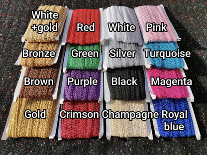 Rayon Gimp Scroll Braid Trim- 12mm Width- Per yard - For Upholstery, Costume DIY, Soft furnishing