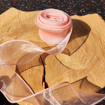 Organza Sheer Ribbon -Wired Edge 5cm width- Per yard - Wedding Bouquet/Invitation/Craft DIY