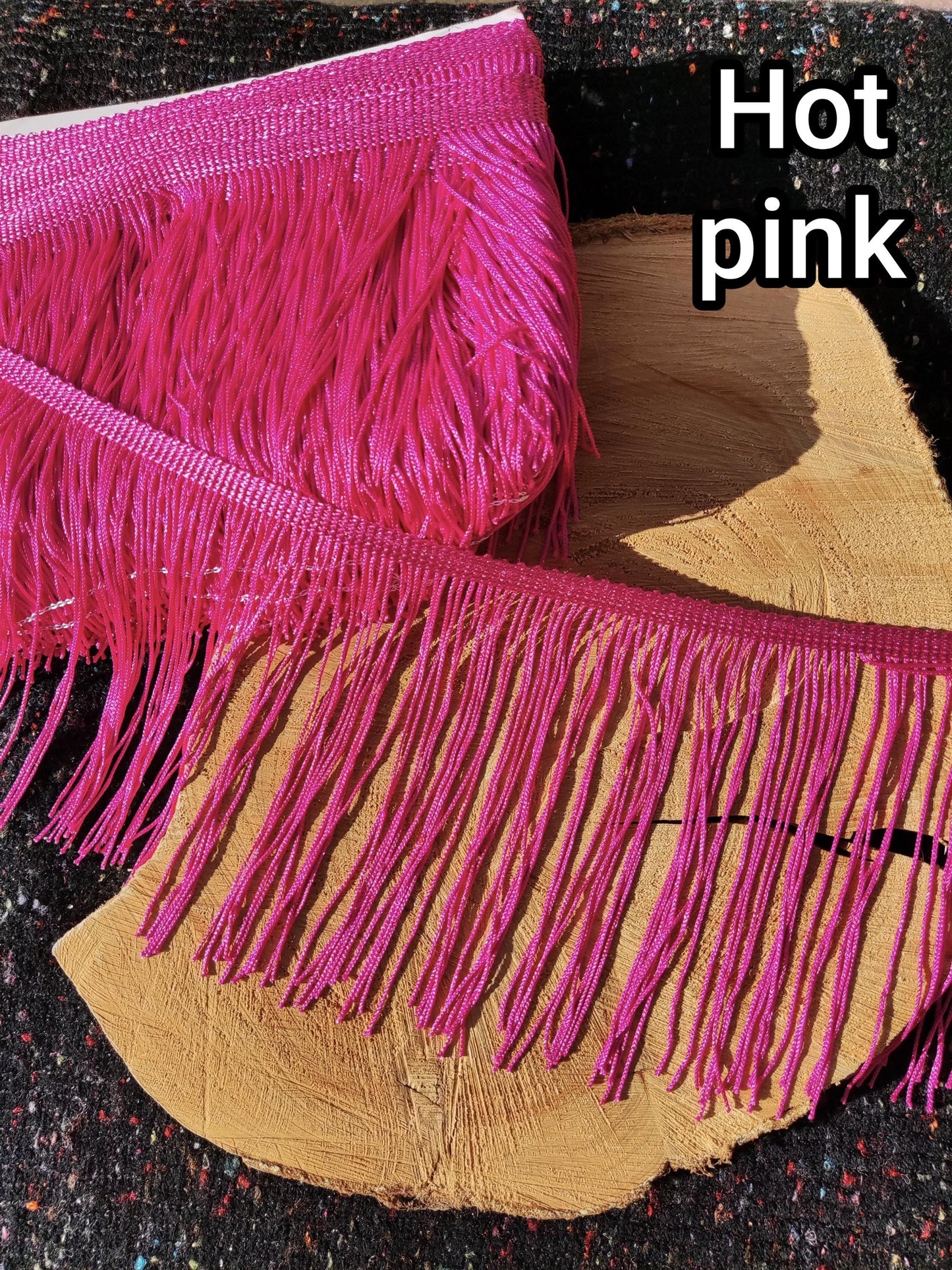15cm Silky Tassel Brush Trim: Chainette Fringe - Sold by the Yard