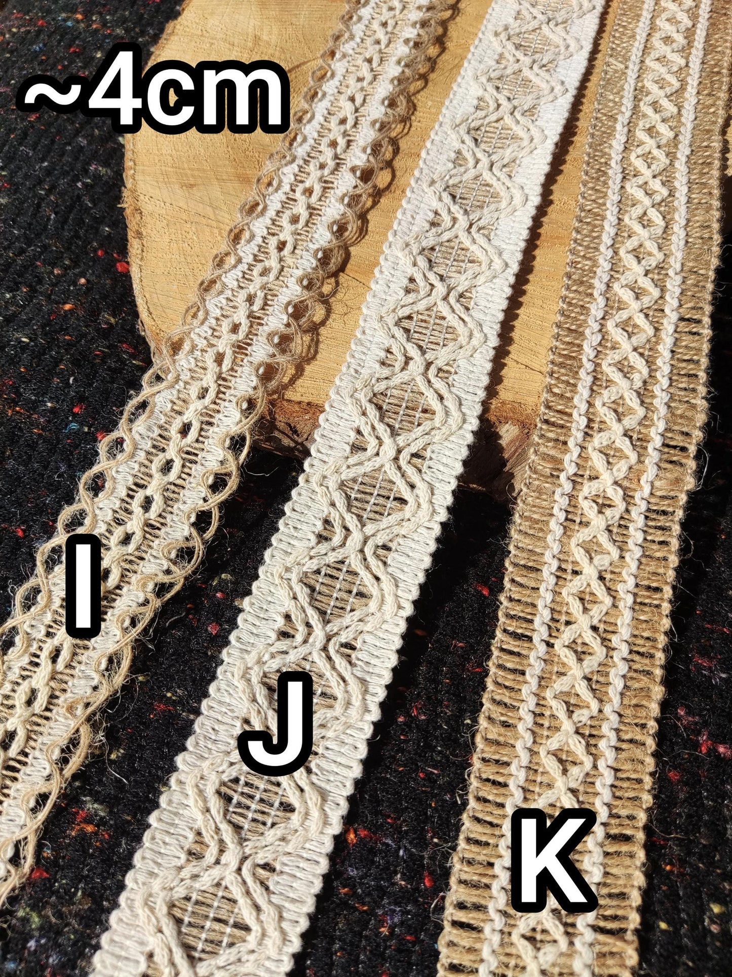 Boho Chic Hessian Burlap Ribbon -Jute Woven Webbing Trim- Per yard - For Wedding decor, Glass Jar DIY, Festival Crafts, Gift Wrapping
