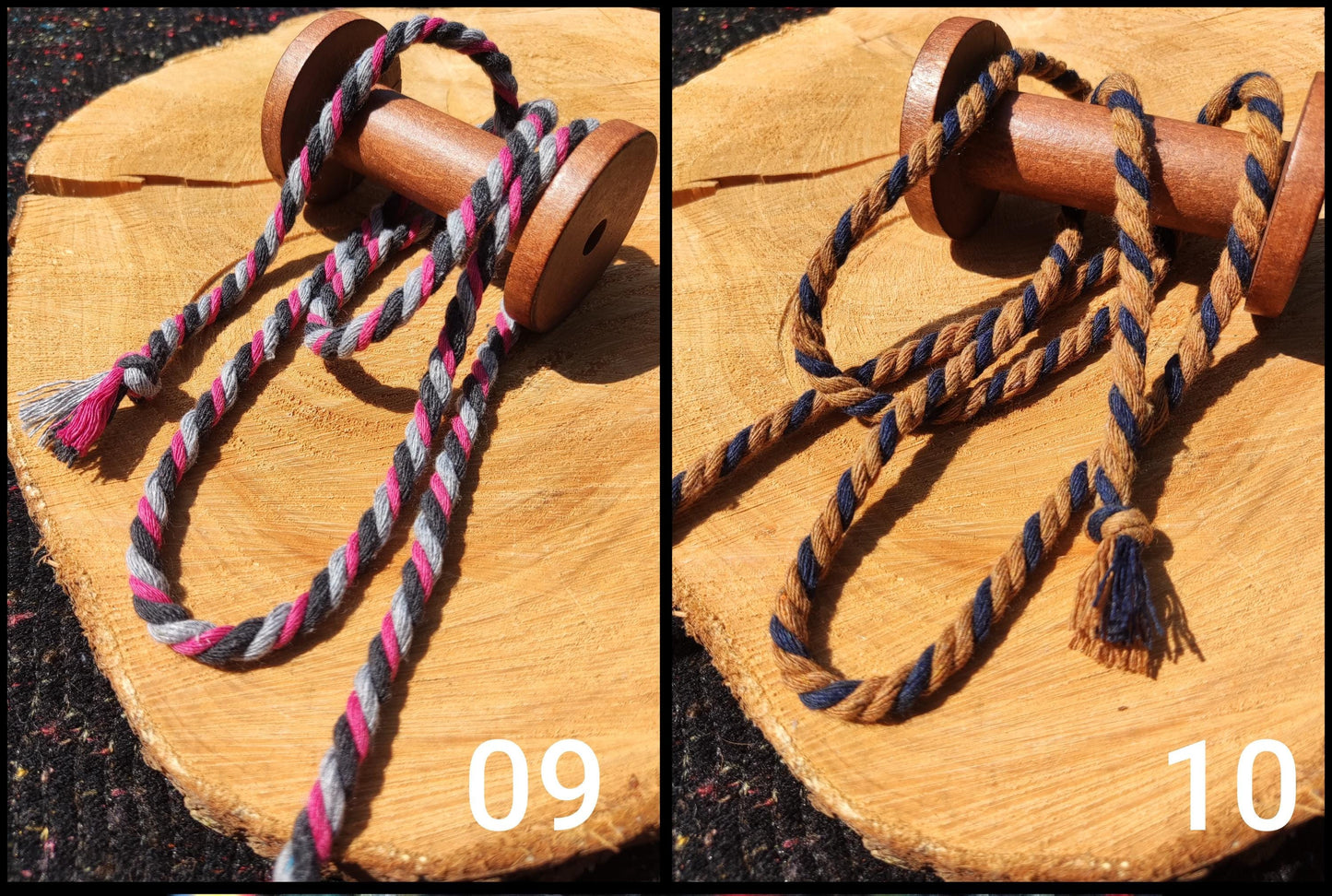 6mm Cotton 3 Strand Twisted Cord-  Multicoloured Rope for Macramé, Soft Furnishing, Gift wrapping