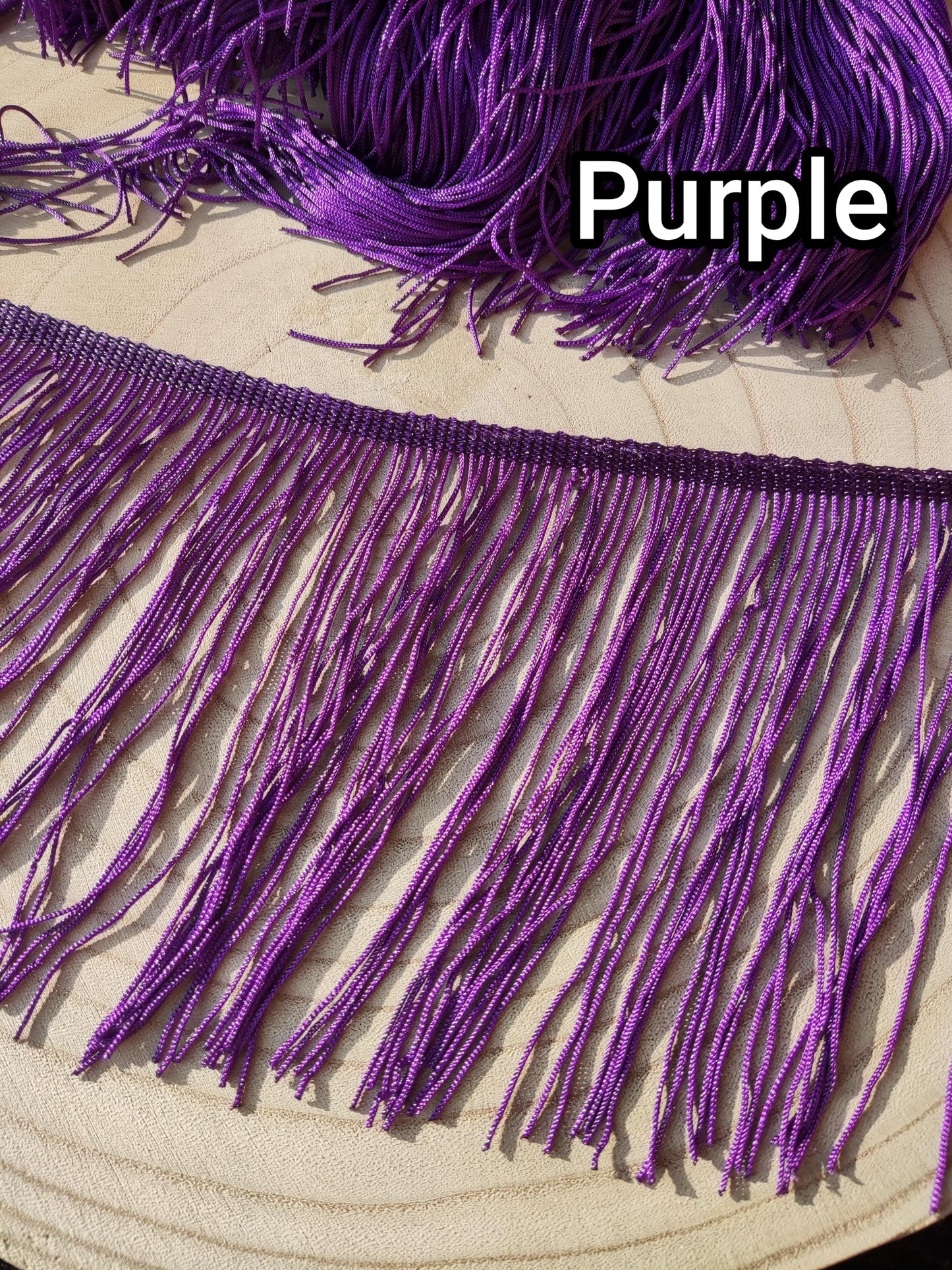 15cm Silky Tassel Brush Trim: Chainette Fringe - Sold by the Yard