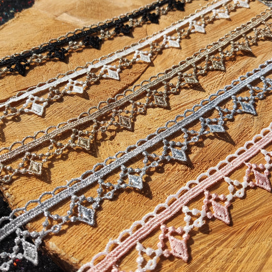 25mm width Delicate Lace Trim- Per yard- For Dressmaking, Soft Furnishing, Doll Clothes