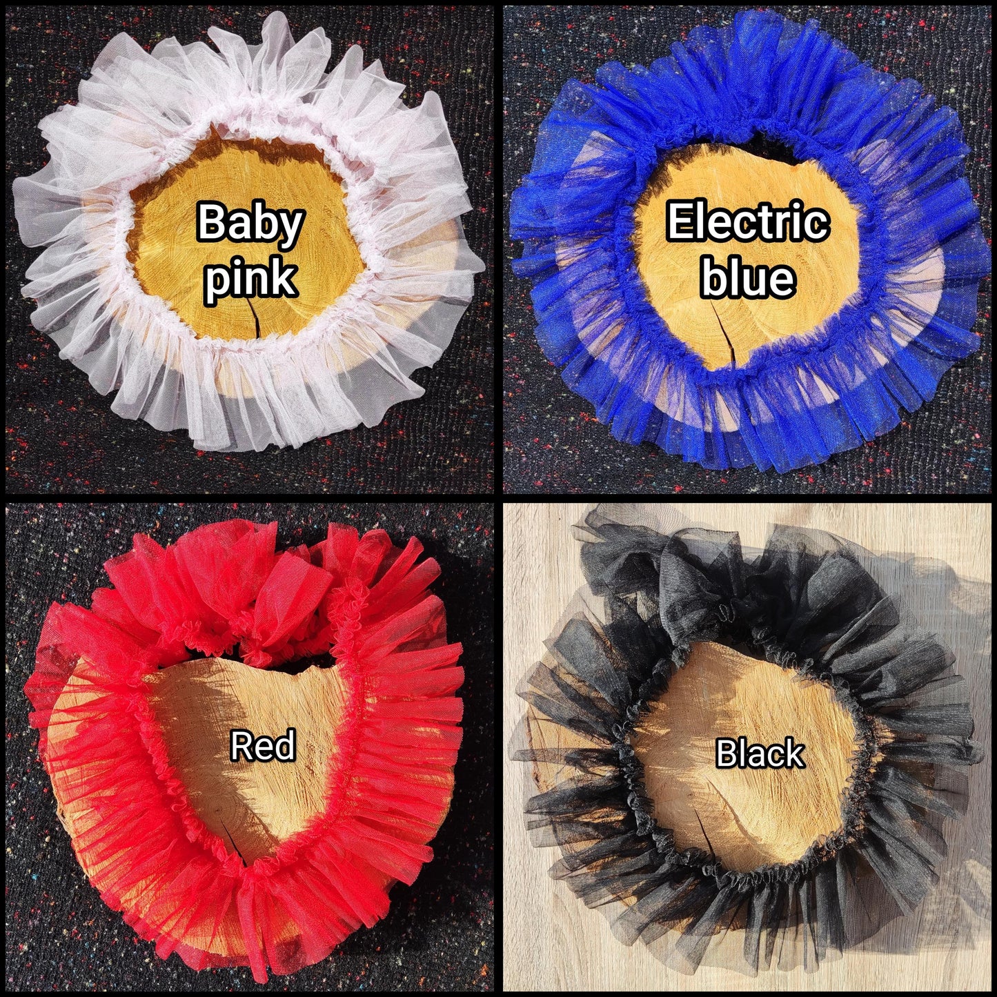 10cm wide Gathered Tulle Ruffle Trim -Per Yard -Frilly Border for Doll Making, Bridal Gown, Festival TuTu Costume
