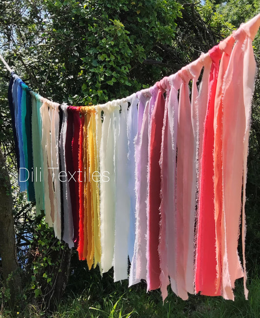 2m Festival rope with chiffon ribbon- Custom/ personalised design for Occasions/ Wedding/Parties backdrop