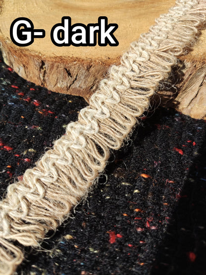 2.5cm width Hessian Burlap Ribbon- Rustic Jute Woven Trim- Per yard - For Wedding decor, Glass Jar DIY, Festival Crafts, Gift Wrapping