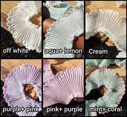 37 Colours Pencil Shaving Ruffle Trim with Contrasting Scallop Edge- 3cm Width Pleated Frilly Border for Doll making, Home decor