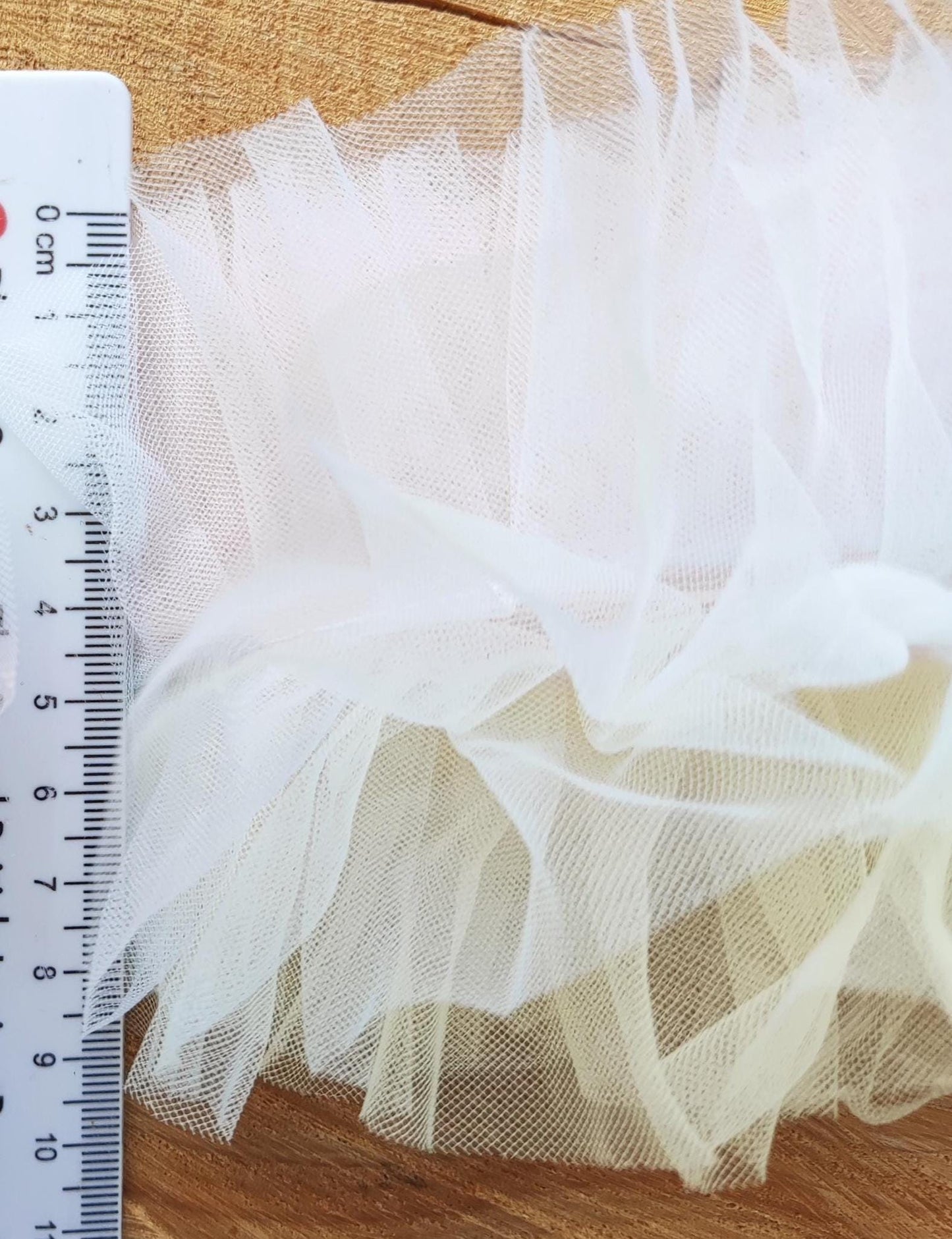 6 Layer Gathered Pastel Tulle Trim -Sold by the yard -For Tutu DIY, Party Decor, Costume making