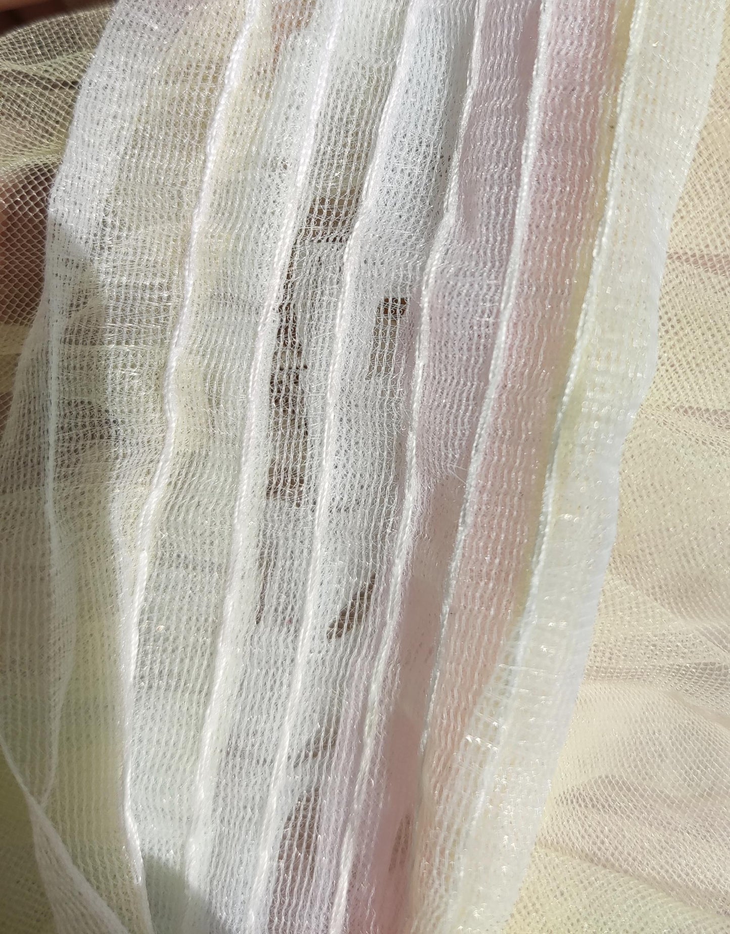 6 Layer Gathered Pastel Tulle Trim -Sold by the yard -For Tutu DIY, Party Decor, Costume making