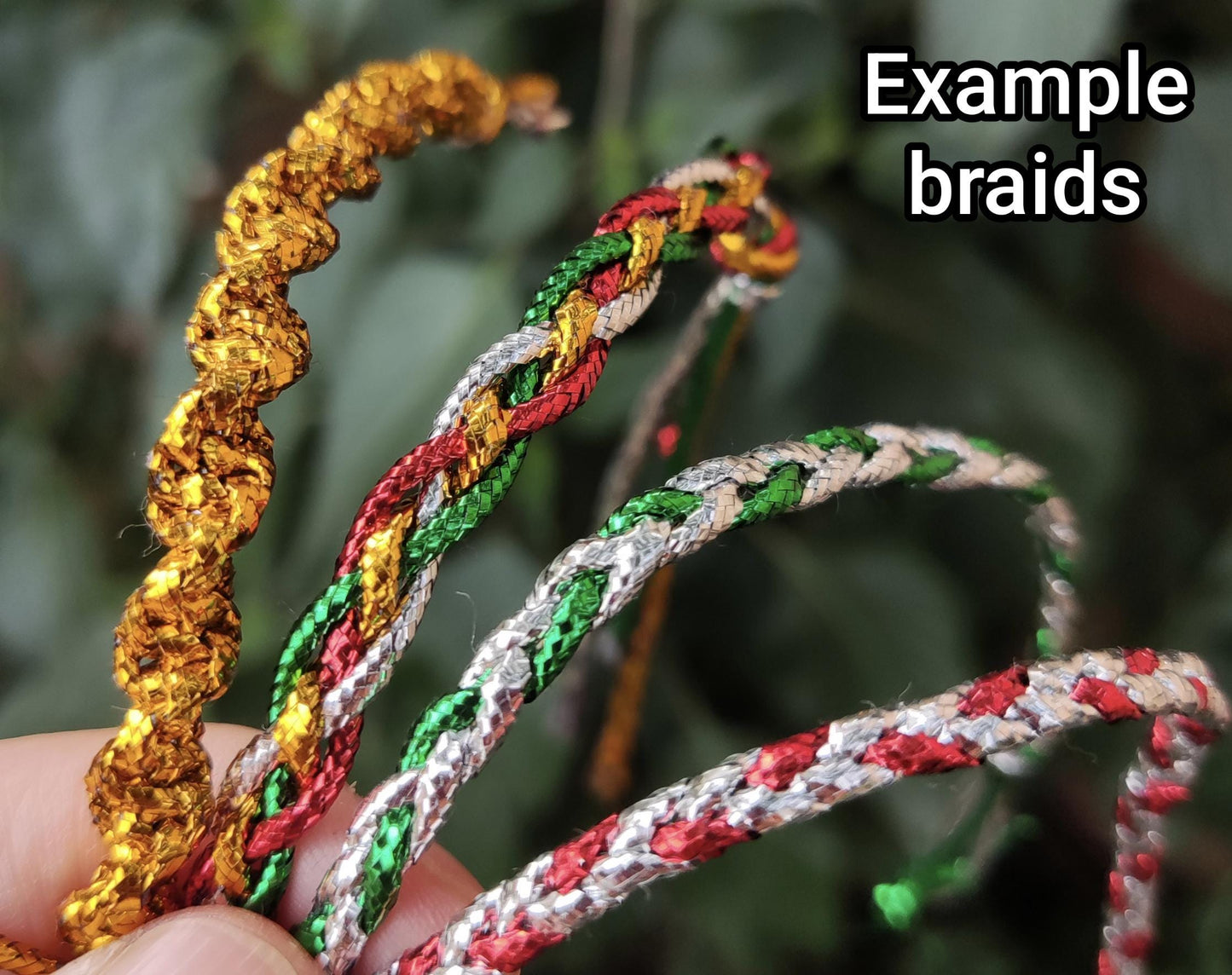 2mm Strong Metallic String with Cotton rope middle core - Lurex Craft Cord for Christmas Decor, Gift Wrapping