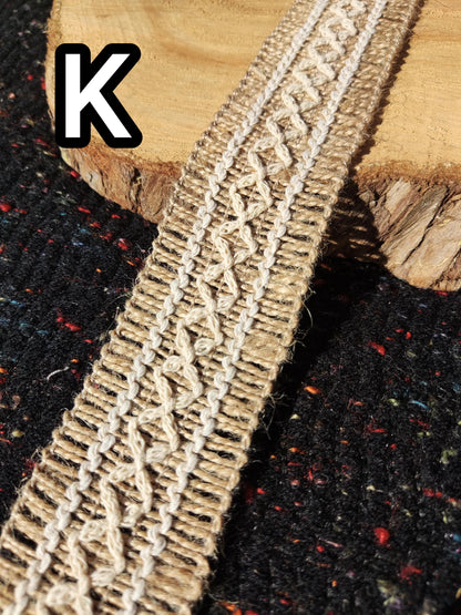 4cm width Hessian Burlap Ribbon- Rustic Jute Woven Webbing Trim- Per yard - For Wedding decor, Glass Jar DIY, Festival Crafts, Gift Wrapping