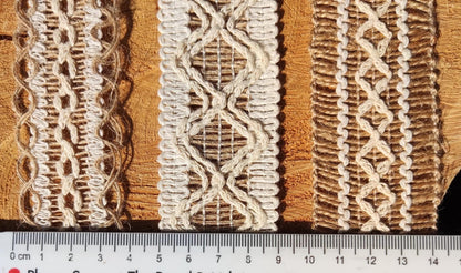 4cm width Hessian Burlap Ribbon- Rustic Jute Woven Webbing Trim- Per yard - For Wedding decor, Glass Jar DIY, Festival Crafts, Gift Wrapping
