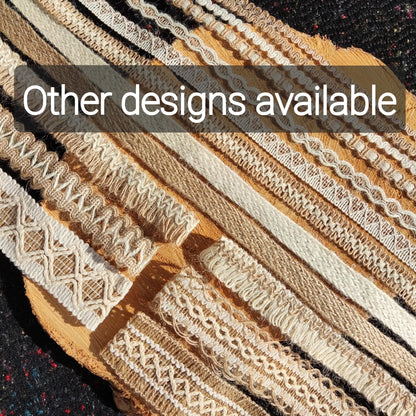 4cm width Hessian Burlap Ribbon- Rustic Jute Woven Webbing Trim- Per yard - For Wedding decor, Glass Jar DIY, Festival Crafts, Gift Wrapping